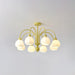 Cream Pumpkin Ball Chandelier-DWHOME