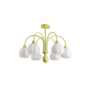 Cream Pumpkin Ball Chandelier-DWHOME