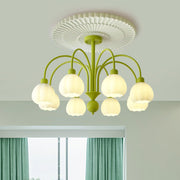Cream Pumpkin Ball Chandelier-DWHOME
