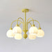 Cream Pumpkin Ball Chandelier - Vakkerlight