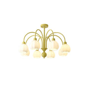 Cream Pumpkin Ball Chandelier-DWHOME