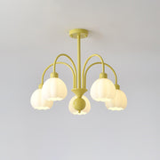 Cream Pumpkin Ball Chandelier-DWHOME