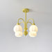 Cream Pumpkin Ball Chandelier-DWHOME