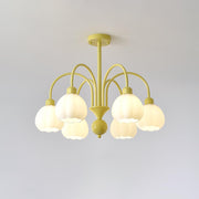 Cream Pumpkin Ball Chandelier-DWHOME