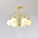 Cream Pumpkin Ball Chandelier - Vakkerlight