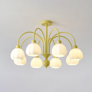 Cream Pumpkin Ball Chandelier-DWHOME