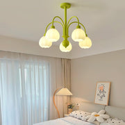 Cream Pumpkin Ball Chandelier-DWHOME