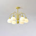 Cream Pumpkin Ball Chandelier-DWHOME