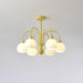 Cream Pumpkin Ball Chandelier - Vakkerlight