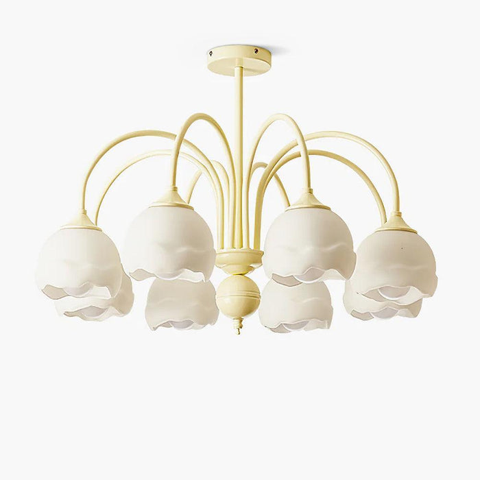 Creamy Glass Chandelier - DWHOME