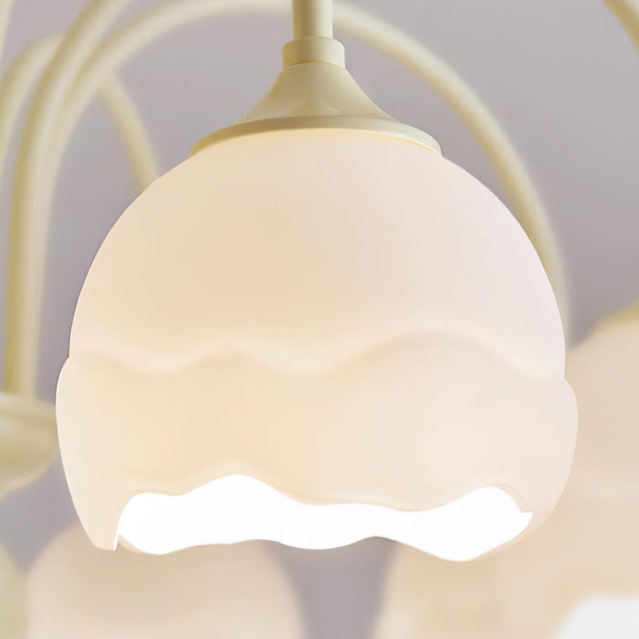 Creamy Glass Chandelier - DWHOME