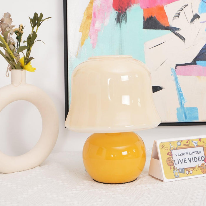 Creamy Mushroom Table Lamp-DWHOME