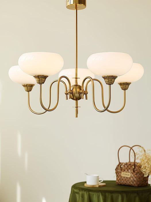 Creamy Persimmon Chandelier.