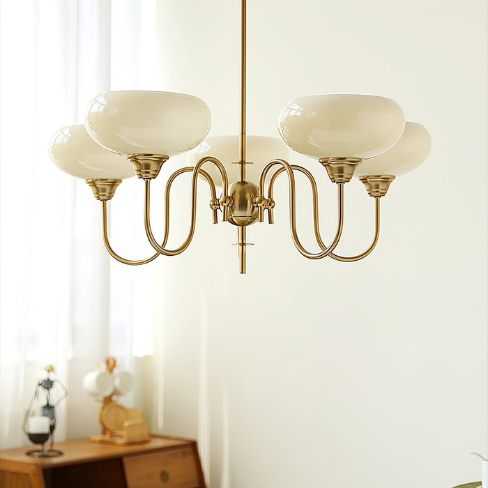 Creamy Persimmon Chandelier - Vakkerlight