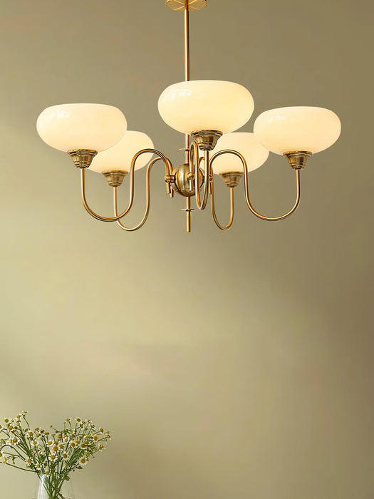 Creamy Persimmon Chandelier.