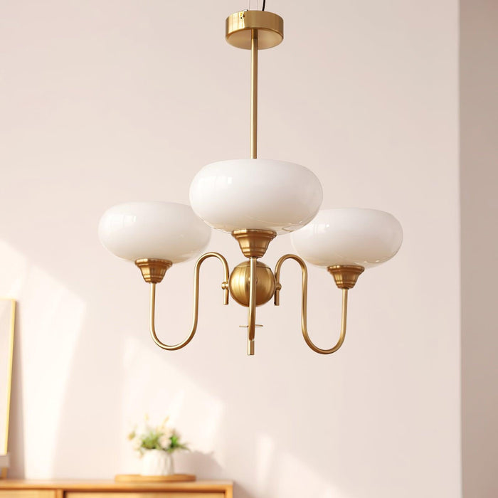 Creamy Persimmon Chandelier.