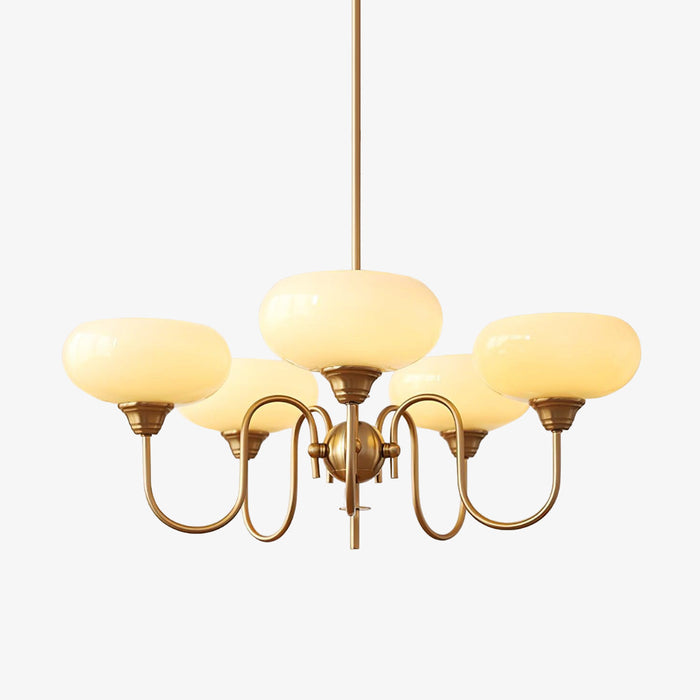 Creamy Persimmon Chandelier.