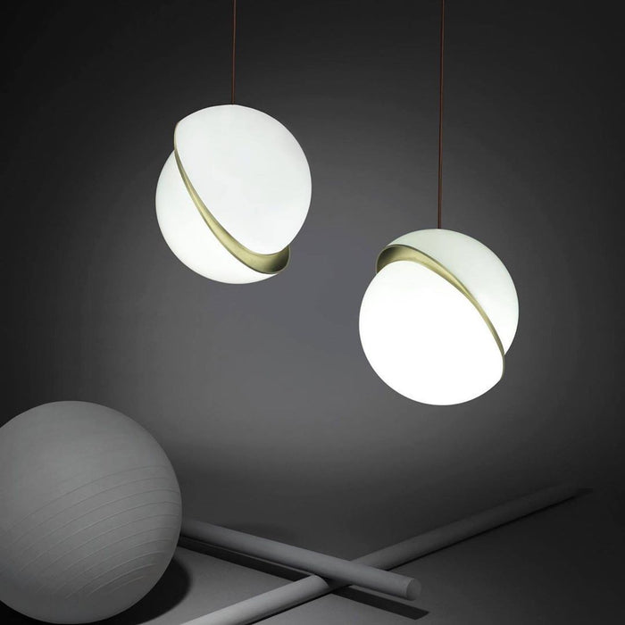 Crescent Pendant Lamp.