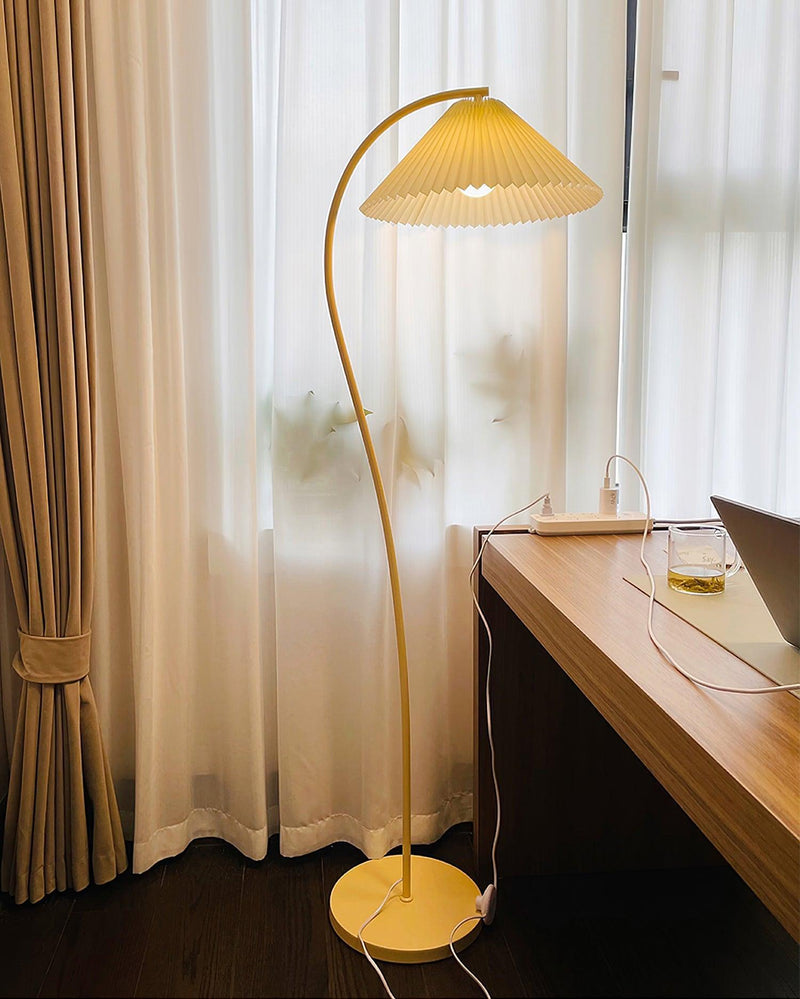 Crescini Pleated Floor Lamp-DWHOME