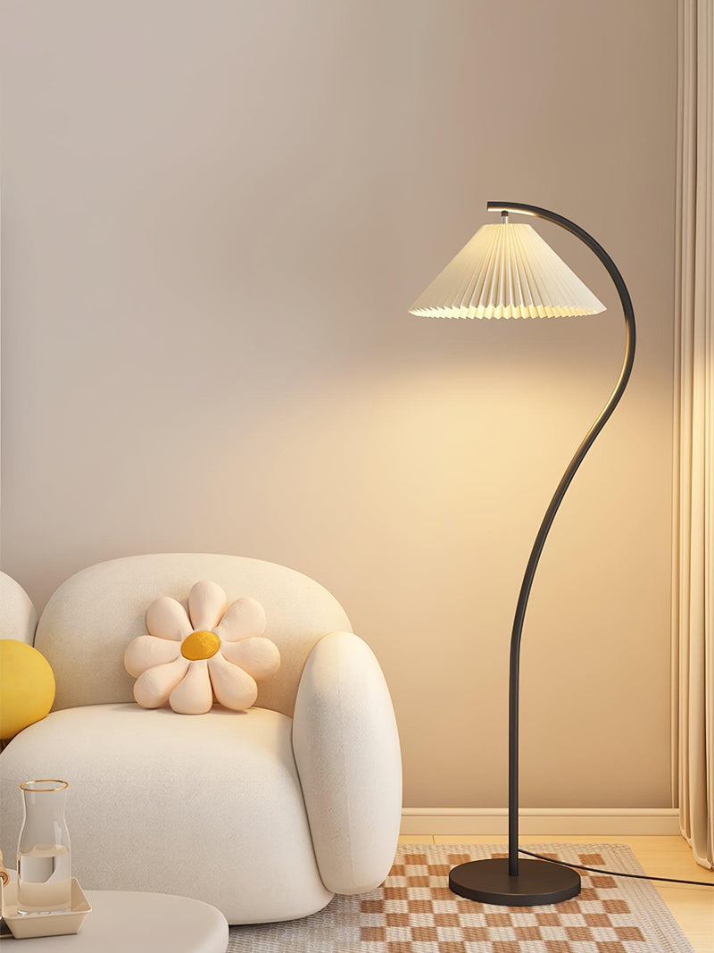 Crescini Pleated Floor Lamp-DWHOME
