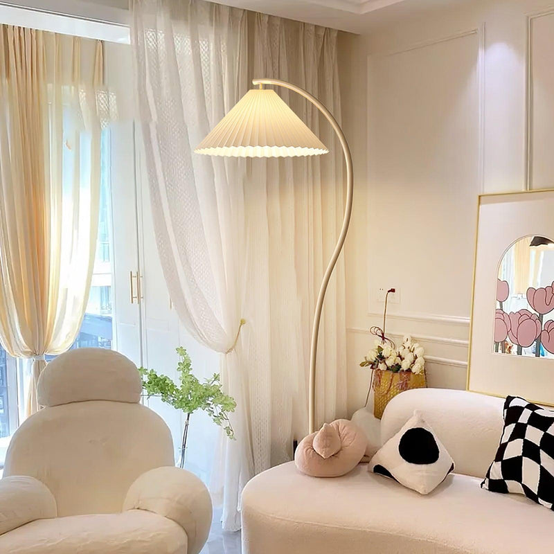 Crescini Pleated Floor Lamp-DWHOME