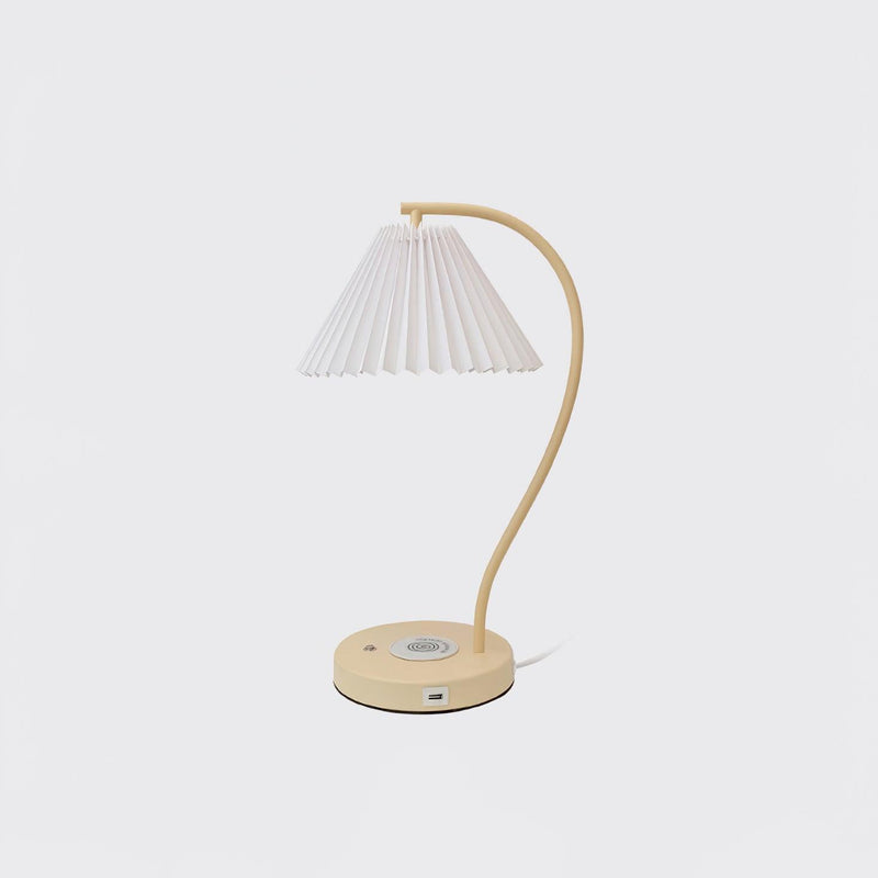 Crescini Pleated Table Lamp-DWHOME