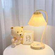 Crescini Pleated Table Lamp-DWHOME