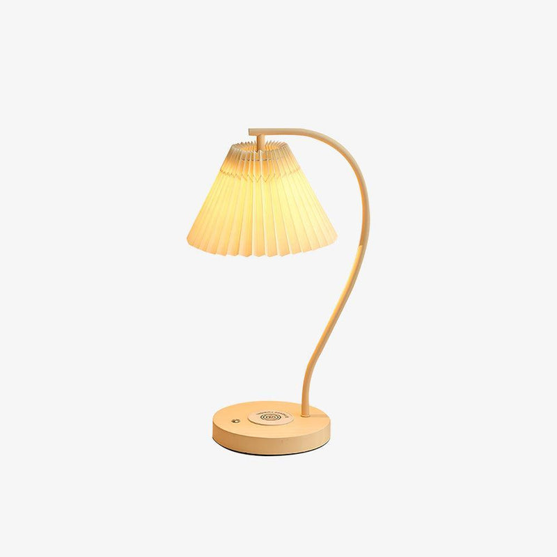 Crescini Pleated Table Lamp-DWHOME