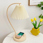 Crescini Pleated Table Lamp-DWHOME