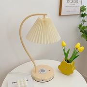 Crescini Pleated Table Lamp-DWHOME