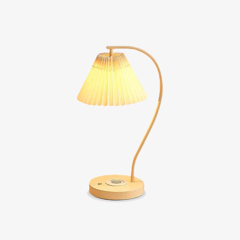 Crescini Pleated Table Lamp-DWHOME