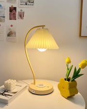 Crescini Pleated Table Lamp-DWHOME
