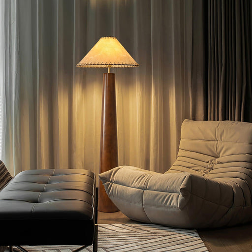 Crestview Paper Column Floor Lamp-DWHOME