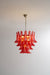 Crimson Glass Murano Petals Chandelier-DWHOME