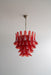 Crimson Glass Murano Petals Chandelier-DWHOME