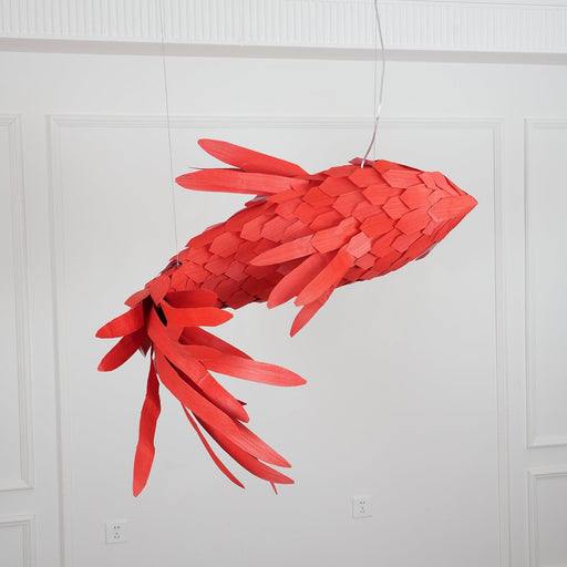 Crimson Swirl Koi Chandelier - DWHOME