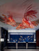 Crimson Swirl Koi Chandelier.