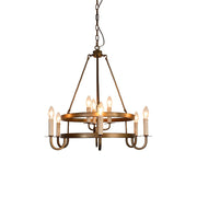 Crowley Wagon Wheel Chandelier-DWHOME