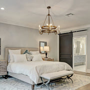 Crowley Wagon Wheel Chandelier-DWHOME