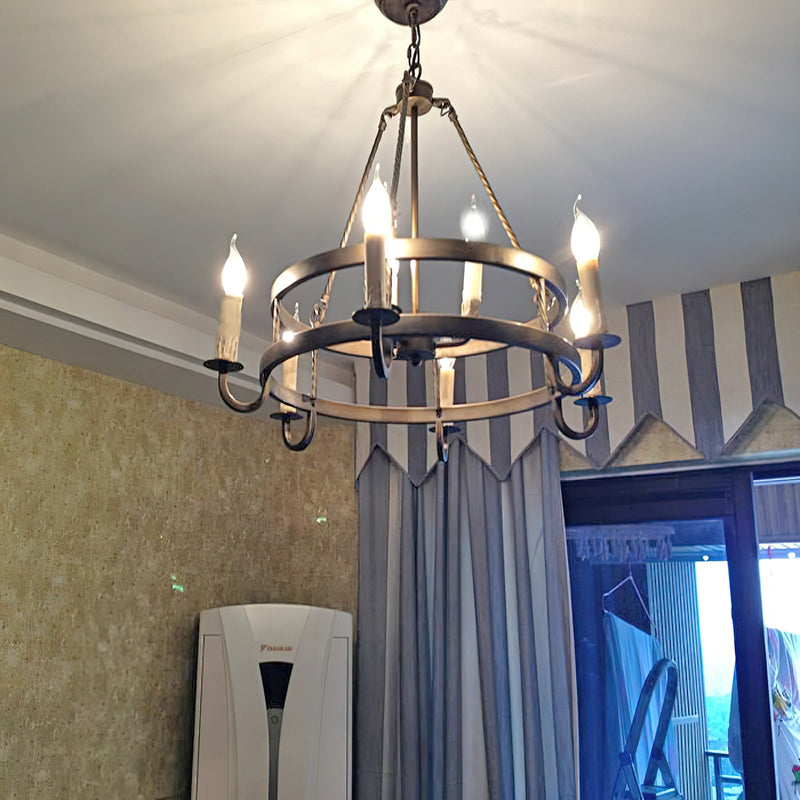 Crowley Wagon Wheel Chandelier-DWHOME