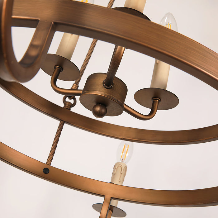 Crowley Wagon Wheel Chandelier-DWHOME