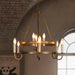 Crowley Wagon Wheel Chandelier-DWHOME