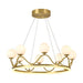 Crown Brass Chandelier-DWHOME