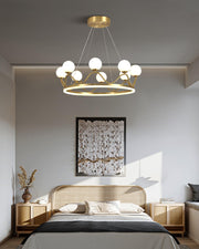 Crown Brass Chandelier-DWHOME
