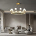 Crown Brass Chandelier-DWHOME