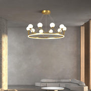 Crown Brass Chandelier-DWHOME