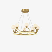 Crown Brass Chandelier-DWHOME