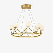 Crown Brass Chandelier-DWHOME