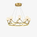 Crown Brass Chandelier-DWHOME