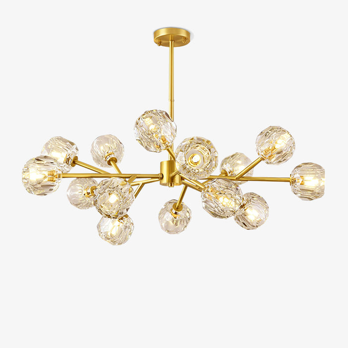 Crystal Ball Round Cluster Chandelier